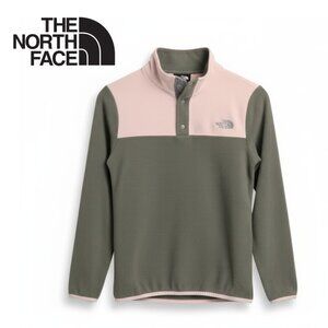 The North Face Glacier Quarter Snap Fleece Pullover Pink/Coral Girls Large YL